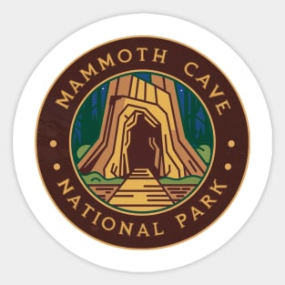 Mammoth Cave National Park Round Emblem Sticker